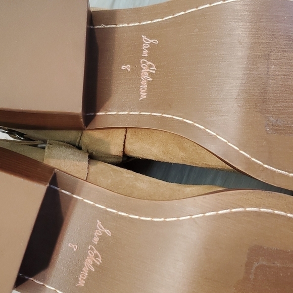 NEW Sam Edelman Womens Bellamie Camel Western Boho Heels Square Toe shoes - Picture 12 of 15